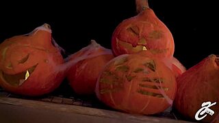 blonde big tits slut vampire ripped latex fucked creampied halloween