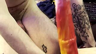 Watch her master deepthroat skills up close on a huge cock