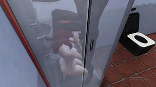 Redhead hotwife slurps big black cock before anal pounding