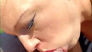 POV Risky Public Outdoor Fuck Fest with Lenushka Doll's Huge Squirts Everywhere