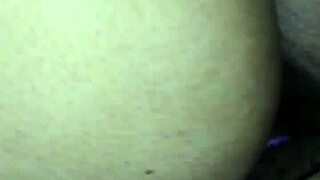 Fat ebony milf pussy slammed doggystyle bent over creampie