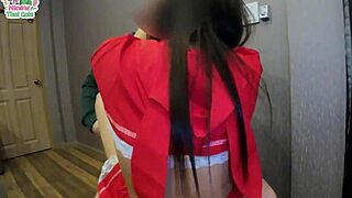 cute thai girl next door bent over for outdoor creampie pounding in uniform