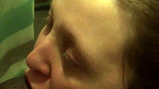 crazy redhead showers big black cock with deep suck