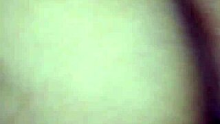 Fat ebony milf pussy slammed doggystyle bent over creampie