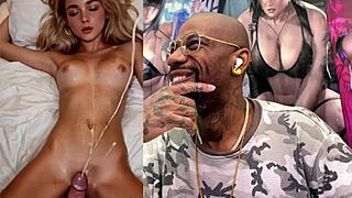 Petite Blonde Teen Drowned in Fat Cumshots Face and Ass