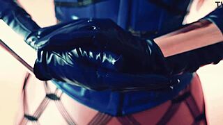 Pussy Play in Lace Lingerie Stockings Fetish Shiny Erotica Arya Grander