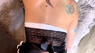 Chilean couple cleans then anal fucks in sheer bedroom passion