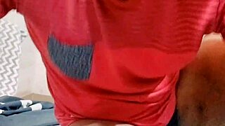 small clitty femboy teases boyfriend with workout thong strip on video call