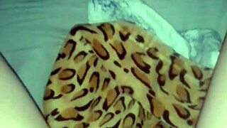 brunette masturbates wet pussy under blanket while stepdad games pov