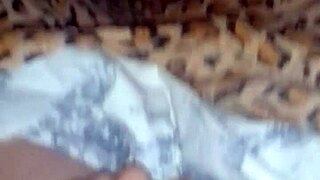 brunette masturbates wet pussy under blanket while stepdad games pov