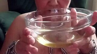 i'm such a dirty chained milf whore marie humiliating myself with dildo in toilet bdsm session... ugh 😩🔗