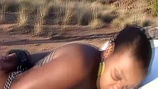 Safari sex pounds chubby african teen deep with monster cocks