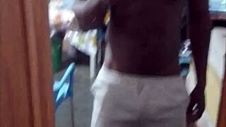 Good morning, how's that early muscle flex and cock tease going?