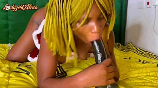 Happy Xmas Dripping Wet Pussy Rides 12 Inch Dildo And 7 Inch Big Cock Clothes Ripped!