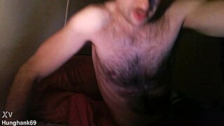 my muscular bad boy unloads double cum closeup