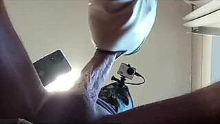 naked milf struts in pantyhose heels for deep blowjob and full swallow preview