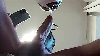 naked milf struts in pantyhose heels for deep blowjob and full swallow preview