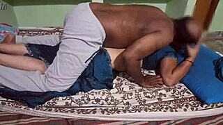 Hot Wife Licks Boyfriend's Juicy Cock in Maid Lingerie