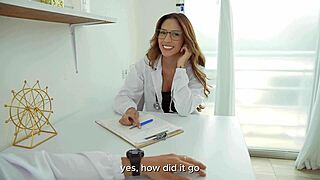 Doctor ashley sanz rides harold's dick gets facial in hospital quickie