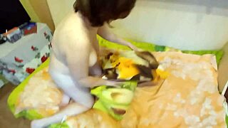 Ukrainian Milf Rides Cock for Creampie Doggystyle Anal