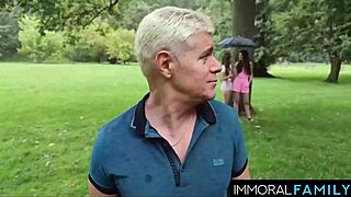 dan's huge cock covers babes in cum after wild 3some orgy—ready for your liquid lunch? 