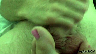 blonde footjob queen dirty talks him to toe cumshot explosion