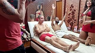 18-year-old brazilian teen's first double penetration backstage revealed