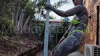 Micro Bikini Twerk Sensation Melody Radford Leaks Wild Pole Dancing and Ass Shaking!
