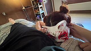 playing with my pet's tight ass chaining her up for wild domination and massive orgasm 🔥😈