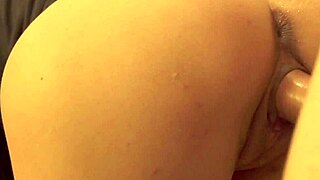 Fucking my boyfriend's friend doggystyle bent over while he hits the bathroom! Cum on ass blast!