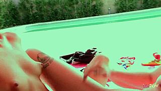 my emo girlfriend licks and fingers my wet shaved pussy