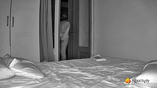 Chubby latina squirts fat ass orgasm while neighbor spies balcony!