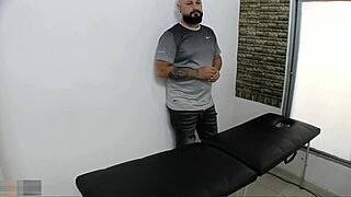 I go to the spa for a relaxing massage from muscular colombian milf and it ends in rough doggystyle pounding with cum in her fat pussy lips