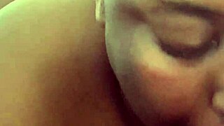 My ebony bbw takes bbc doggystyle then sloppy deepthroat blowjob