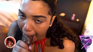 Blow Champs 4: Gem Jewels Gags on Itsthebeast's Huge Cock Deepthroat Cum Facial Sloppy