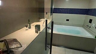 Bent over ebony pornstar Nicoly fingers anus takes hot creampie after doggystyle assfucking and gaping