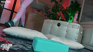 Watch her warm up that ass with huge dildos and plugs vividly