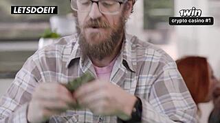 Mature Redhead Sophia Drilled Hard by Young Step Son's Monster Cock