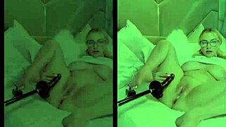 mia malkova's glasses on as fuck machine creams her big tit blonde pussy nonstop