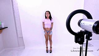 Heartbroken Asian Teen Swallows Cum After Daddy Fucks Her on Sofa at Audition