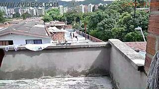 I spied on stepmom washing clothes jerking off she caught me and fucked me Lizi Love