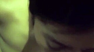 feeling her warm mouth milk my cock in homemade pov handjob... girlfriend's leche explosion