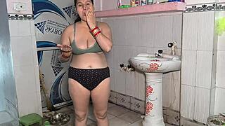 desi puja bhabhi bounces her fat ass on monster cock with dirty talk and deepthroat