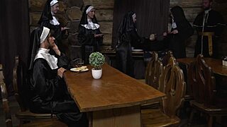 Petite brunette teen slut rides monster cock rough doggystyle after dirty blowjob and fingering.