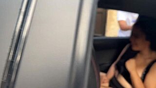 Colombian Uber Teen Sara Films Real Public Car Fuck Choking Deepthroat Gagging