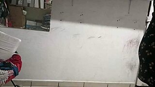 chubby bbw mama dusts room in tight outfit swaying curves