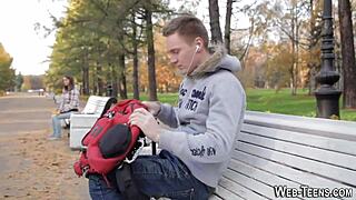 skinny petite teen girlfriend spreads for boyfriend's tongue fingering orgasm closeup