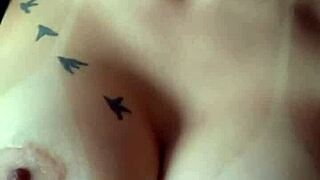 Brazilian girlfriend with small waist and natural tits begs roommate to cum on her during dirty dorm fuck