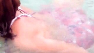 on beach im so horny need cock so i masturbate twice moaning loud