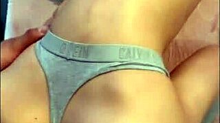 Real Amateur Wife Thong Play Ends in Fuck